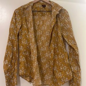 Floral button down shirt